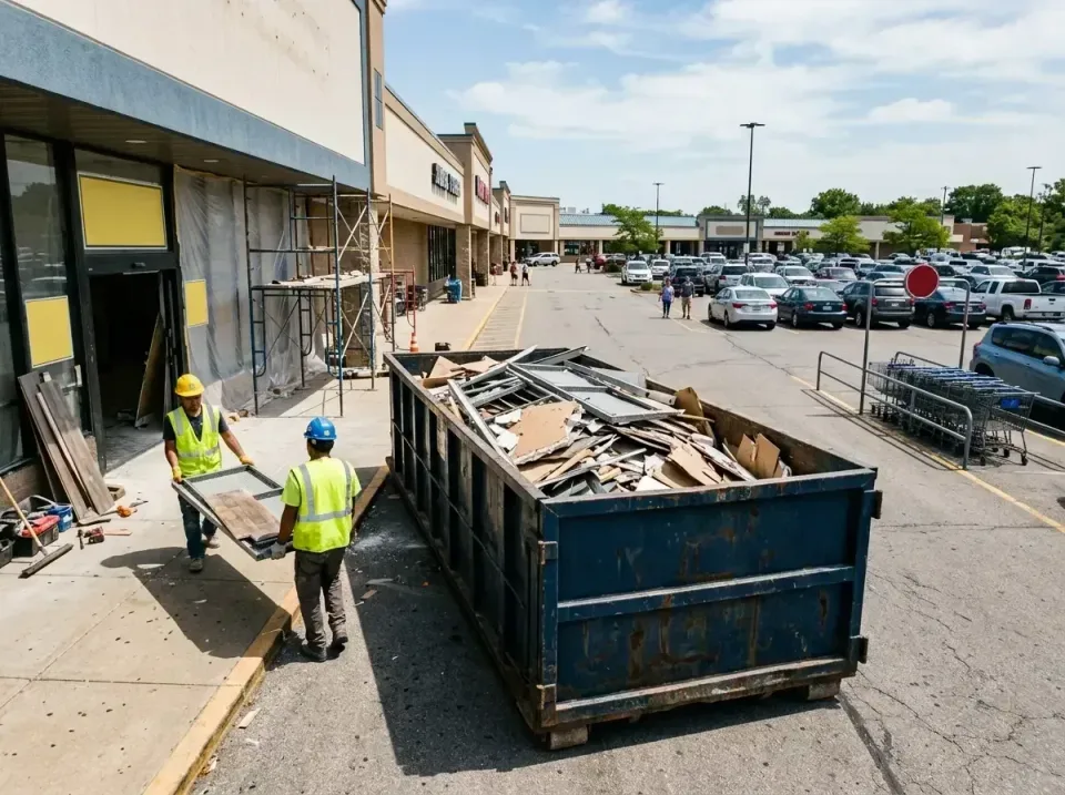retail-store-renovation-debris-003 — frequently asked questions, Roll-off Dumpster Rentals in Arkansas